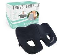 Cushy Tushy Cojín piriforme plegable de alta calidad, cojín piriforme para aliviar el dolor ciático y el dolor ciático, para uso doméstico y de oficina, perfecto para viajes o conducción