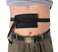 CUSMA Cinturón De Diálisis Peritoneal, Protección del Tubo Peritoneal Ajustable con Cierre De Catéter De Diálisis con Botón Ajustable,Negro