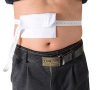 CUSMA Cinturón De Diálisis Peritoneal, Protección del Tubo Peritoneal Ajustable con Cierre De Catéter De Diálisis con Botón Ajustable,Blanco