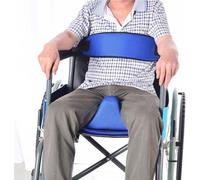 CUSMA Cojín De Asiento Tipo Cuña con Cinturón De Seguridad para Silla De Ruedas, Cojín De Asiento Accesorio para Silla De Ruedas, Coxis Y Alivio del Dolor De Ciática