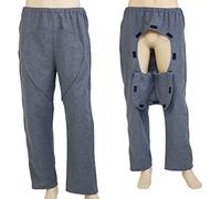 CUSMA Pantalones para El Cuidado del Paciente, Fáciles De Usar Y Quitar, Pantalones para El Cuidado De La Incontinencia Urinaria para Ancianos, Pacientes con Cirugía De Ostomía Y Fístula,M