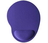 CUSROS Alfombrilla de ratón antideslizante para el hogar y la oficina, alfombrilla de ratón con soporte de muñeca, color sólido, color morado, talla única