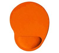 CUSROS Alfombrilla de ratón para el hogar y la oficina, alfombrilla de ratón, antideslizante, color sólido, alfombrilla de ratón para juegos con soporte de muñeca, color naranja, talla única
