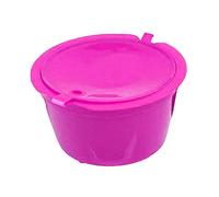 CUSROS Filtro de café reutilizable reutilizable de plástico Cápsula Copa Filtros de café reutilizables para Dolce Gusto Nescafe Rosa Talla única