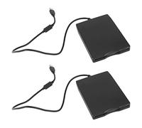 Cusstally 2 unidades de disquete USB USB de 3,5 pulgadas de portátil USB de 1,44 MB