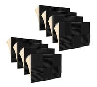 Cusstally Paquete de 48 paneles de espuma insonorizados, paneles de espuma acústica de insonorización, autoadhesivos y elasticidad, 1X12X12 pulgadas