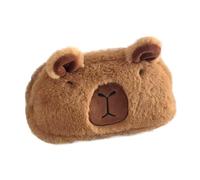 Custa Capybara - Bolígrafo de dibujos animados de peluche, soporte para animales | Tocante con estilo 3D Capybara para suministros de escritorio para niños, funda para cremalleras para necesidades