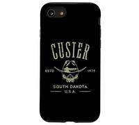 Custer South Dakota USA - Recuerdo con diseño de Calavera Envejecida Carcasa para iPhone SE (2020) / 7/8
