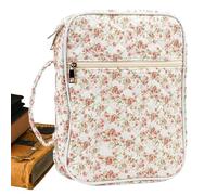 Custodia Bibbia Con Manico 31 x 23 x 8 cm - Borsellino Chiesa Donna Con Tasca A Cerniera - Borsa Porta Bibbia Cotone - Per Studio Cristiano Viaggio Trasporto Conservazione Scritture