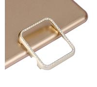 Custodia di Alluminio Compatibile con Apple Watch 6 con Diamante, Brillantini Bumper Protezione Cover Acciaio Inossidabile Custodia per Orologio Antigraffio Compatibili con iWatch 40mm Series SE/4/5/6