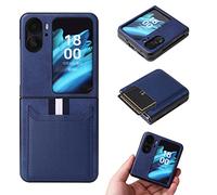Custodia Funda para Find N2 Flip Case,Card Slot Cuero Cover Skin Feel Bumper para OPPO Find N2 Flip(1)