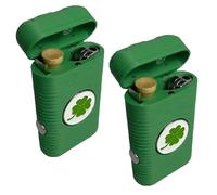 Custodia organizer tascabile per attrezzi da golf 7 in 1 con coperchio magnetico-Lucky 4 quadrifogli, custodia organizer portatile per accessori da golf per marcatori di tee e pulitore (2pcs)