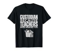 Custodio de la escuela son héroes divertido custodio escolar Camiseta