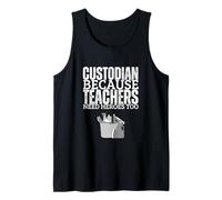 Custodio de la escuela son héroes divertido custodio escolar Camiseta sin Mangas