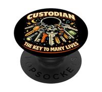 Custodio La Clave de Muchas Vidas Custodio Divertido PopSockets PopGrip Adhesivo