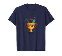 Custodios: El Verdadero Trofeo MVP de la Escuela Divertida apreciación Camiseta, Hombre, Azul Marino, S