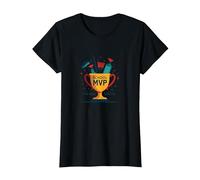 Custodios: El Verdadero Trofeo MVP de la Escuela Divertida apreciación Camiseta, Mujer, Negro, M