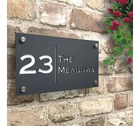 Custom Acrylic House Signs Door Number House Signs, House Numbers Horizontal, House Numbers Plaque, Numbers House Signs, Numbers Home Address Floating House Sign Black