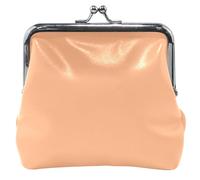 Custom Apricot - Monedero de piel para mujer, con cierre de beso, monedero, monedero, monedero para cambiar tarjetas, Albaricoque, Classic