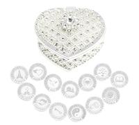 Custom Arrhae Wedding Unity Coins Set with Box Personalized Las Arras de Boda for Wedding Ceremony DIY Couples Name and Date Monogram Logo (Steel)