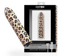 Custom Bullets Bala Recargable Leopard - 10 Intensidades Para Experiencias Únicas De Placer
