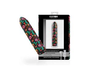 CUSTOM BULLETS CUSTOM BULLETS BALA RECARGABLE SKULL 10 INTENSIDADES 150 g