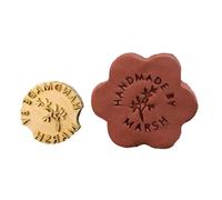 Custom Ceramics Stamp Brass Clay Stamp with Your Logo Personalized Pottery and Initial Signature for Leather, Soap Sellos personalizados(1 inch)