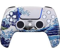 Custom Controllerzz Controlador inalámbrico compatible con PS5, múltiples diseños disponibles (PS5 Waves)
