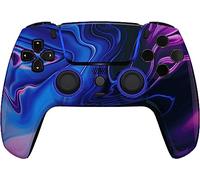 Custom Controllerzz Mando inalámbrico compatible con PS5, varios diseños disponibles (PS5 azul y morado remolino)