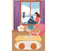 Custom "Cozy Winter Window Reading" Paperback Notebook: 120 Pages, 60 sheets, Personalized Paperback, Unique Gift for Birthdays & Any Occasion, 5.5x8.5 in