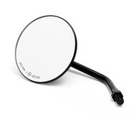 Custom Espejo redondo de 4" negro con homologación E, para motocicletas japonesas