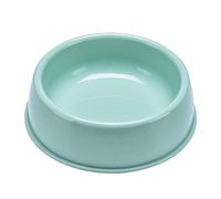 Custom Fashion - Comedero de plástico antideslizante para gatos y perros, camino de mesa circular (verde, B)