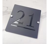 Custom Floating House Number Sign - Personalized Waterproof Acrylic Address Plaque for Outdoor Wall, Gate, Door or Mailbox - Modern 3D House Number Plate