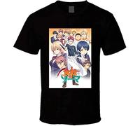 Custom Food Wars Shokugeki No Soma Men's Funny T-Shirt 100% Cotton tee (X-Large)