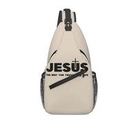 Custom Jesucristo The Way Truth The Life Sling Bag Religion Cross Christian Faith Crossbody Chest Backpack Shoulder Daypack