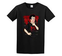 Custom Markiplier Fangir DIY Print Unisex T-Shirts Men tee Cotton Tops Black Shirt L