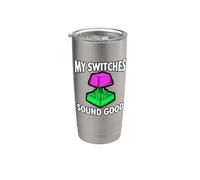 Custom Mechanical Keyboard My Switches Sound Good Vaso térmico de acero inoxidable de doble pared