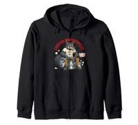 Custom Motorcycles Lowbrow Wolf Rockabilly 1950s Biker Sudadera con Capucha