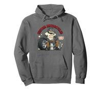Custom Motorcycles Lowbrow Wolf Rockabilly 1950s Biker Sudadera con Capucha