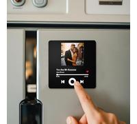 Custom Music Fridge Magnet Customized Photo Album Refrigerator Magnets Personalized Gifts for Music Lovers Couples Children Mom Dad Gifts for Valentine's Day (Style-A)