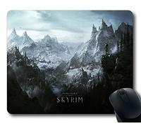 Custom PC juego de ratón con Elder Scrolls Skyrim (3) antideslizante goma de neopreno tamaño estándar 22,86 cm (220 mm) X 7 cm (180 mm) X 1/8 (3 mm) escritorio Mousepad Laptop Mousepads cómodo alfombrilla para ratón de ordenador