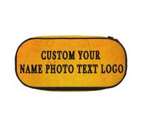 Custom Pencil Case with Name/Picture, Personalized Pencil Bag Big Capacity for Teen Boys Girls Kids, Customized Photo Pencil Box for School Office Gift idea for Graduation, Birthday Memorial Gift