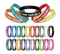 Custom Photo & Text Silicone Wristbands Bulk - Add Logo or Clipart, Personalized Motivational Bracelets for Nonprofits, Sports Teams, Memorial Events & Business Promo