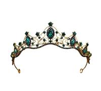 Custom Rhinestone Princess Crown Tiara - Elegant Bridal & Birthday Accessory, One Size, Madera de agar, Sin gemas.