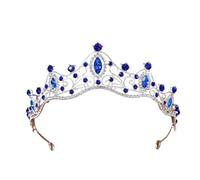 Custom Rhinestone Princess Crown Tiara - Elegant Bridal & Birthday Accessory, One Size, Madera de agar, Sin gemas.