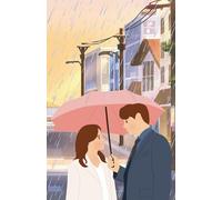 Custom "Sharing An Umbrella" Paperback Notebook: 120 Pages, 60 sheets, Personalized Paperback, Unique Gift for Birthdays & Any Occasion, 5.5x8.5 in