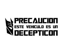 Custom Vinyl Pegatina Coche Transformers (ESP - Decepticon)