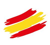 Custom Vinyl Pegatina Vinilo Bandera España Trazo 13x9cm