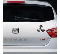 Custom Vinyl Pegatina Vinilo Trisquel (Negro)