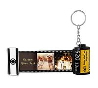 Custom4U Llavero Carrete Foto Personalizada Mujer Con 5 Fotos Rollo Película de Mini Album Memoria Cámara